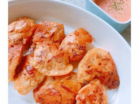 ふんわり衣deジューシー♪鶏もも肉のピカタ風唐揚げ